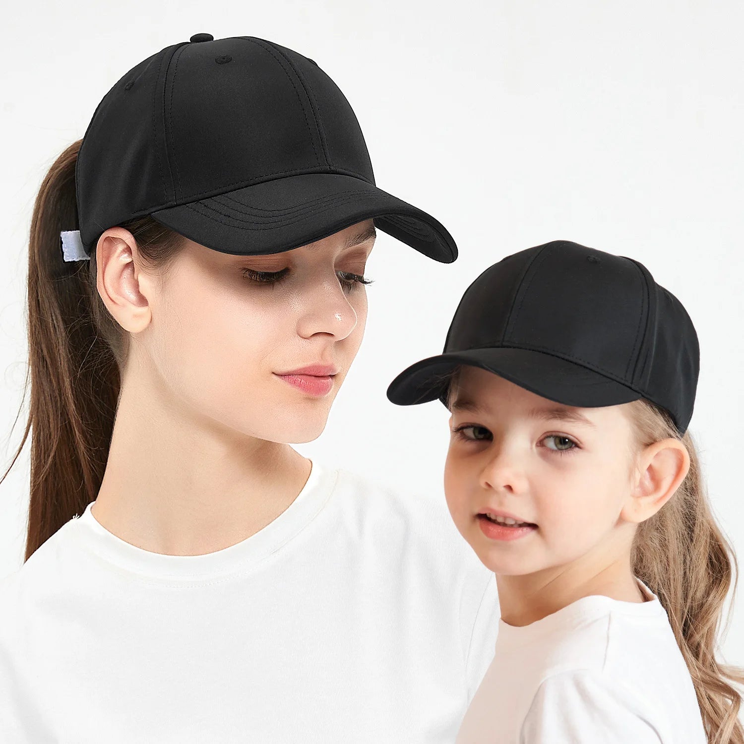 Outdoor Baseball Family Women Children Sports Duck Tongue Kids Baseball Cap Hats Mommy Kids Ponytail Baseball Caps Kids