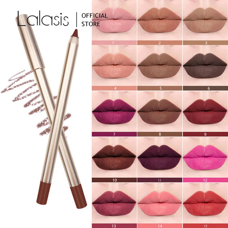 Lalasis Cosmetics Lipliner Waterproof Lip Liner Pencil Cream Nude Vegan Lip Liner Lipliner