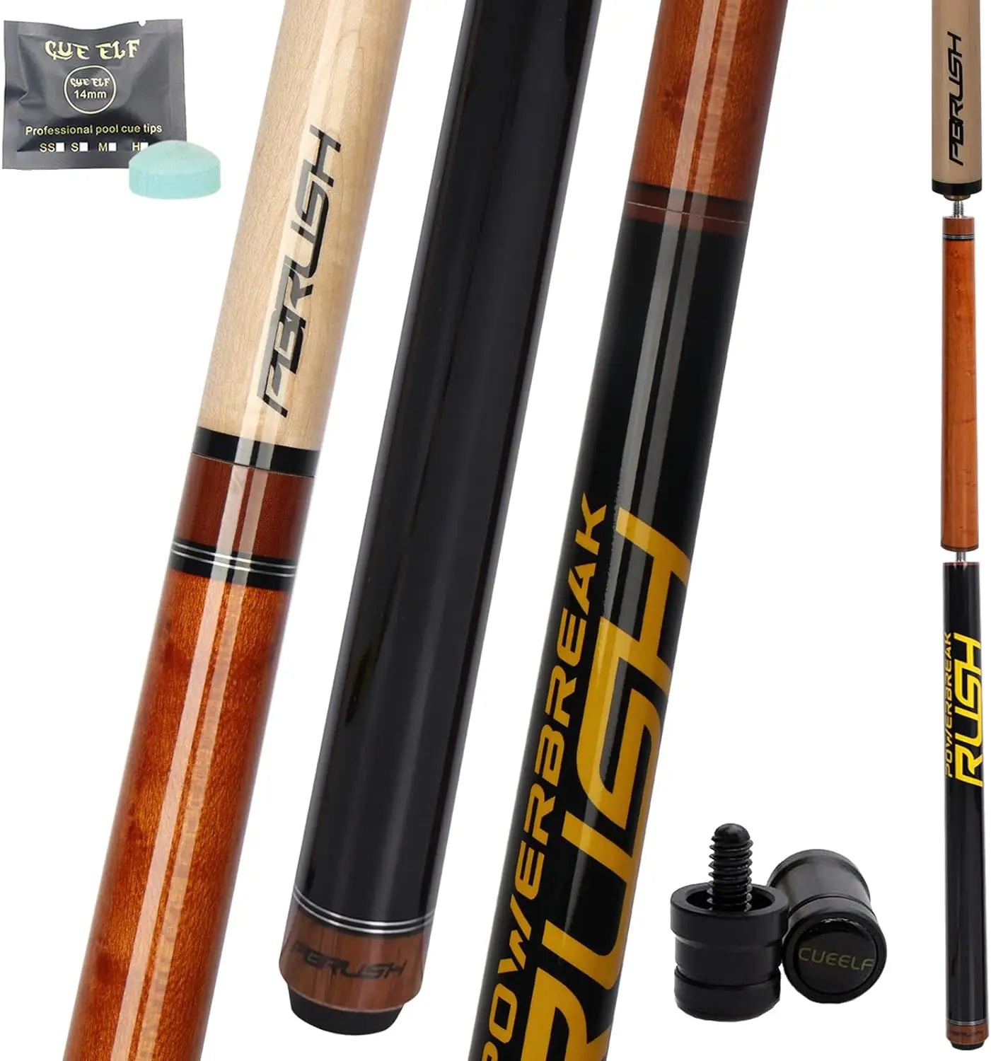 CUEELF Heavy Hitter Break Jump Pool Cue 20oz 21oz 22oz 23oz Pool Stick Jump/Break Pool Cue