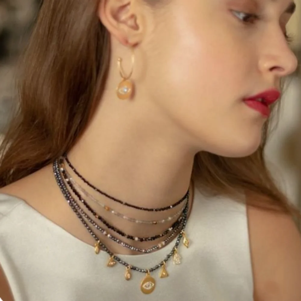 Non Tarnish Stainless Steel Bohemian Style Choker Seed Beads Necklace Handmade Jewelry Women Wear Beach