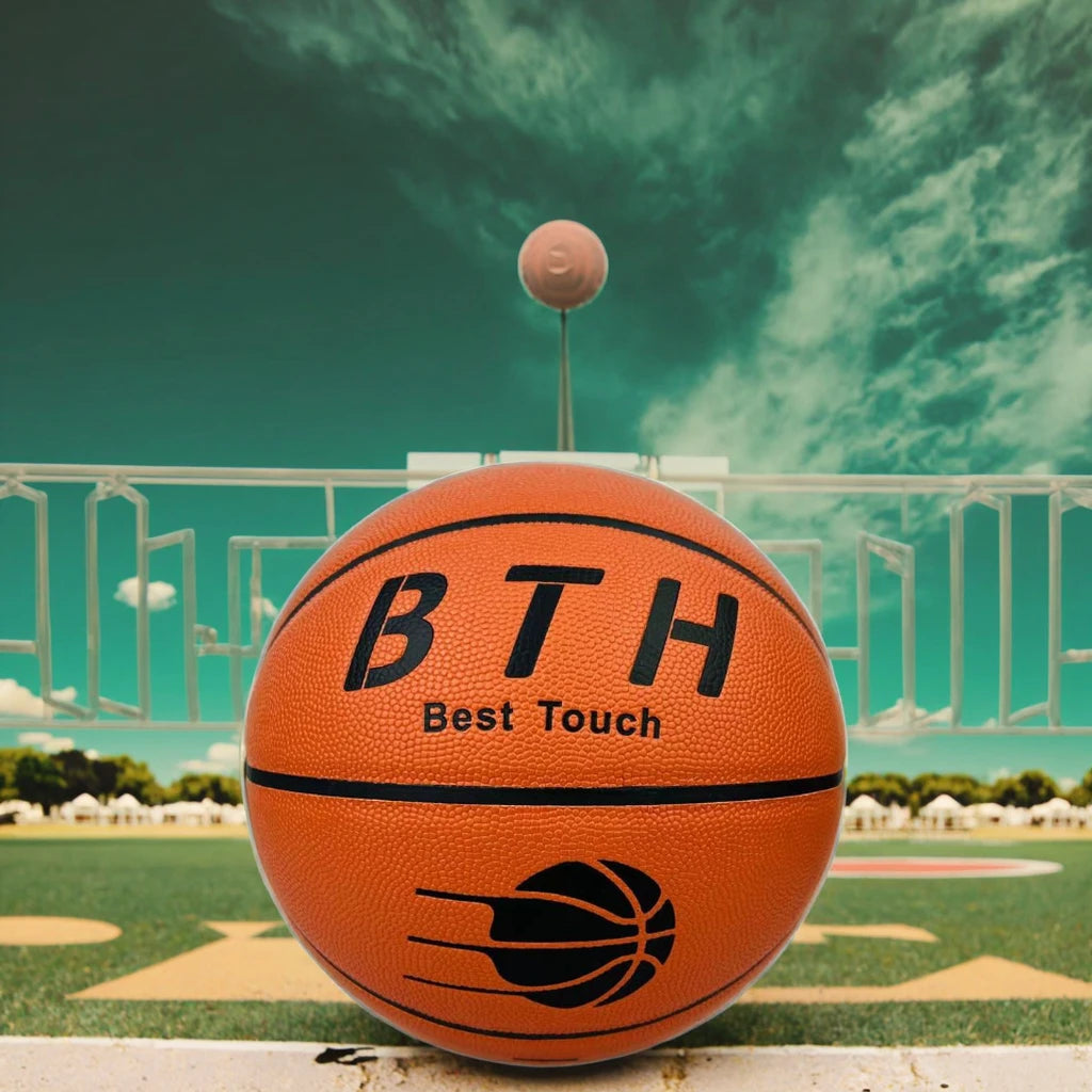 Wholesale UNIQUE Brand High-quality Composite Leather Custom Logo Basketball Butyl Bladder 600-650g Weight Official Size 29.5