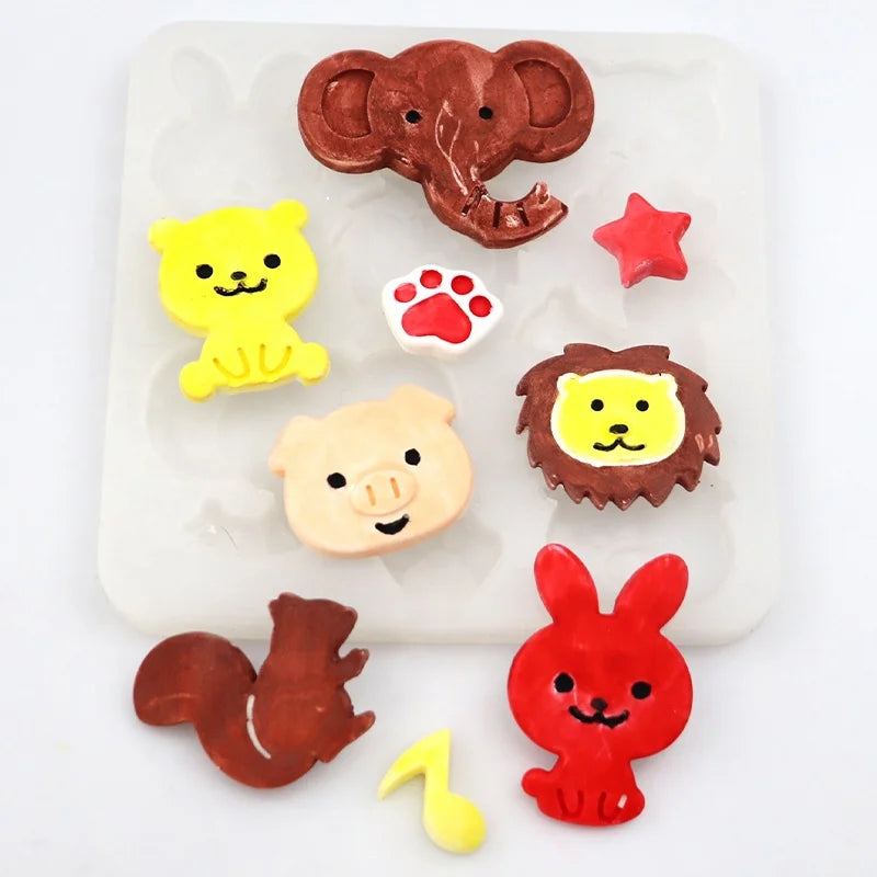 823 Factory Stock Different Animal Shape Silicone Resin Mold Epoxy Diy Hand Made Resin Silicone Diy Jewelry Used Silicone Mol
