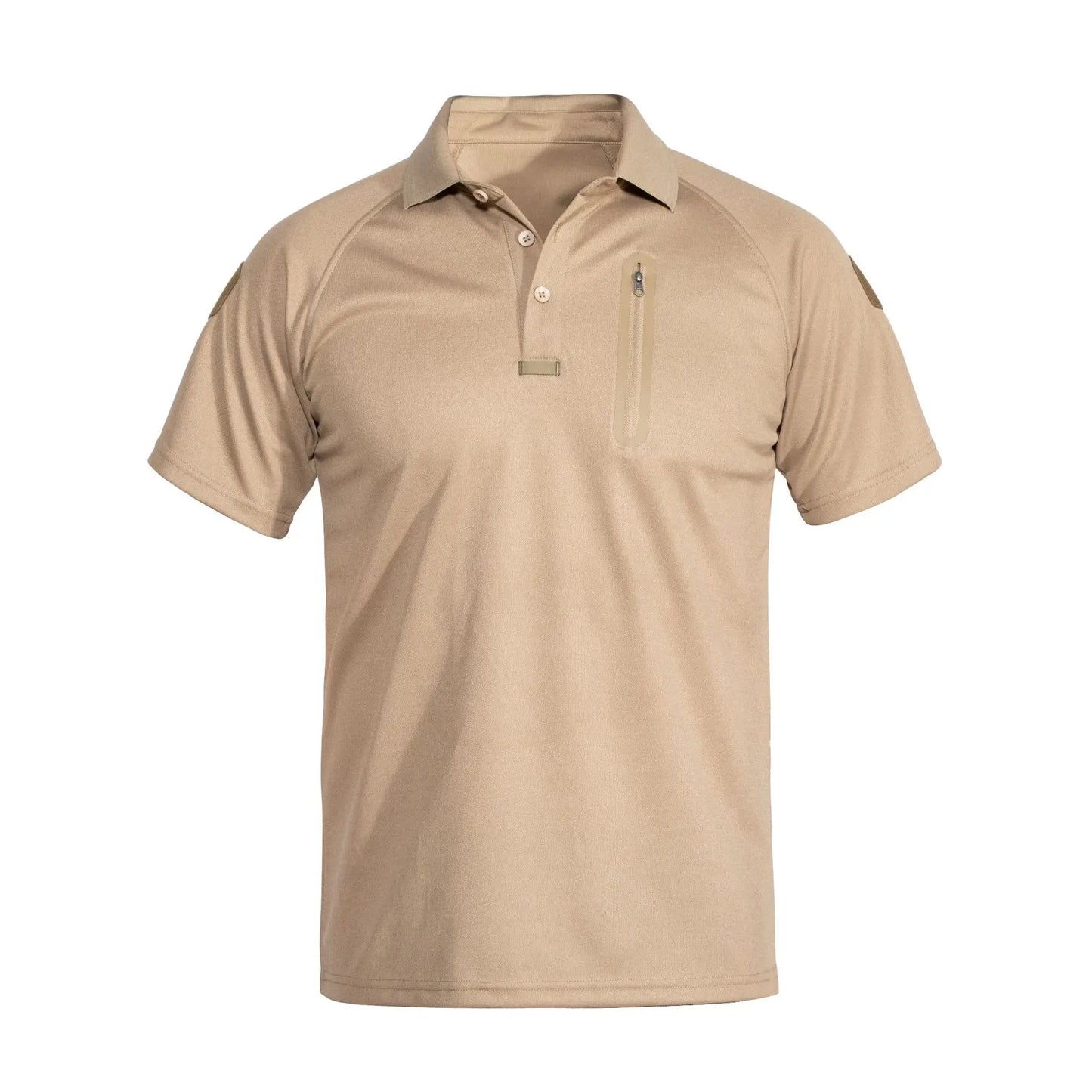 Outdoor Hiking Breathable Keep Dry Tactical Urban Polo Shirt Khaki Green