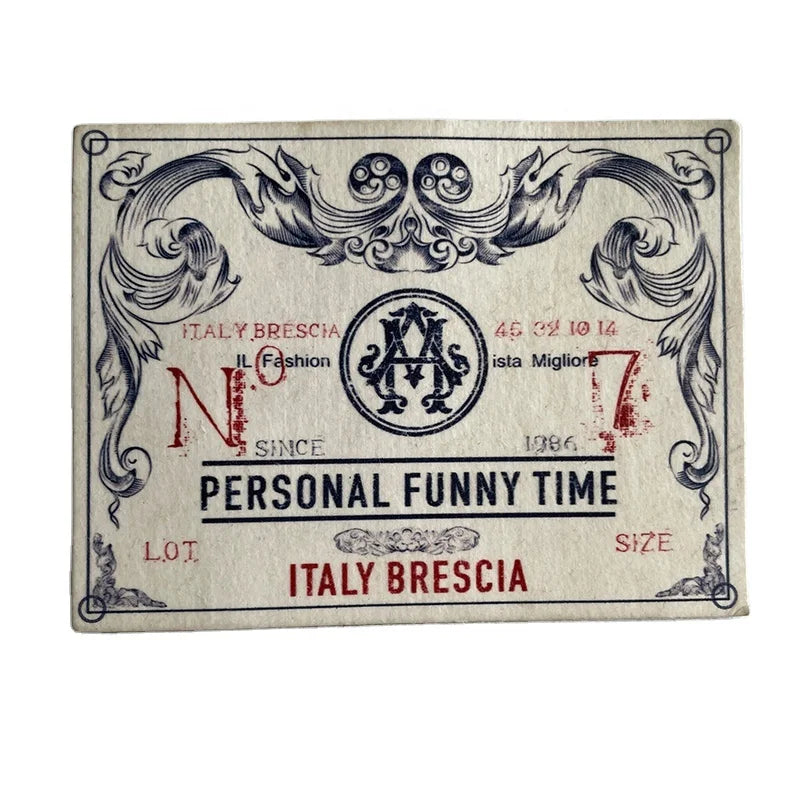 Luxury Factory Customization logo Recyclable Printing Kraft Paper Leather Patches Tags Label for Jeans Clothing