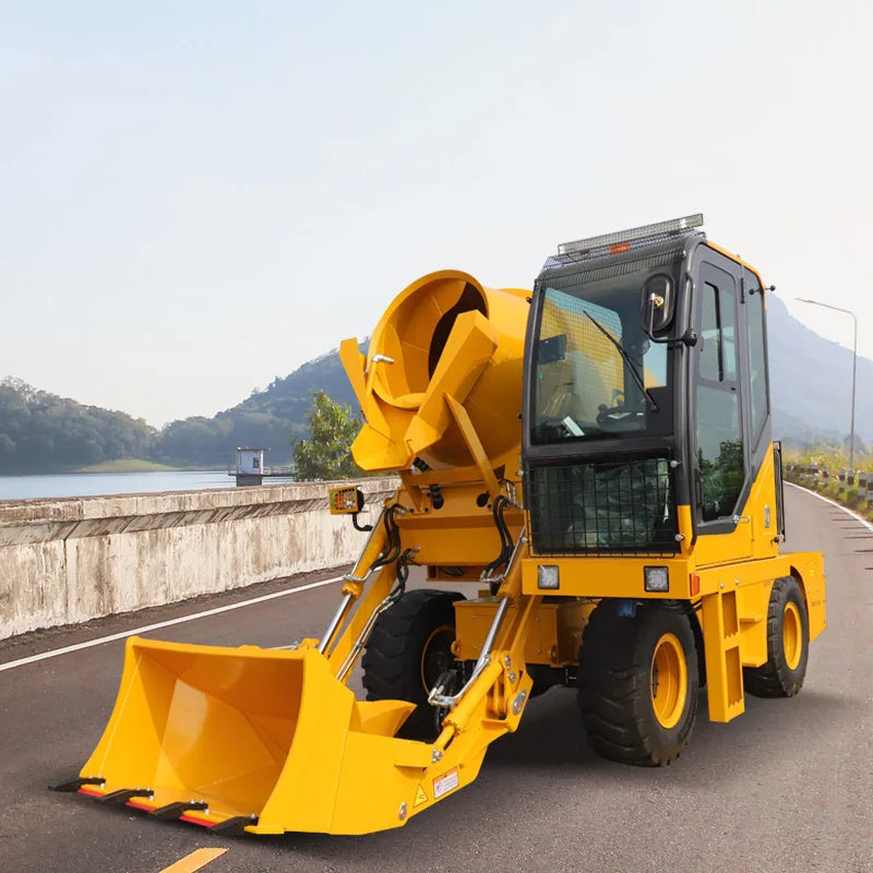 High Quality Self Loading Concrete Mixer 2.6m3 Portable Diesel Mini Small Cement Mixer for Sale
