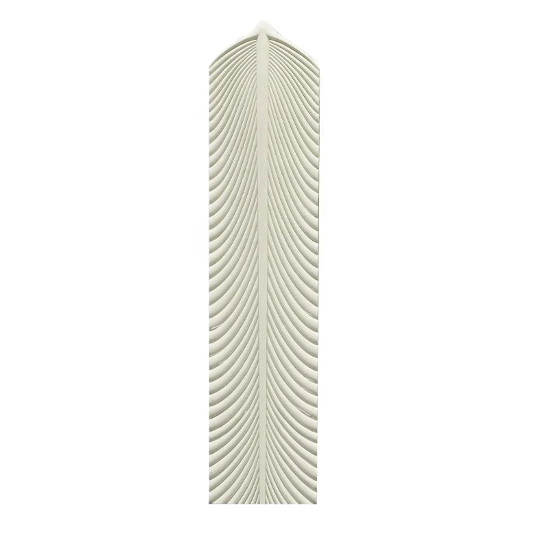 Lightweight Waterproof Available Indoors and OutdoorsEnvironmentally Friendly Stone 3D Pu Irregular Feather Stone Wall Panel