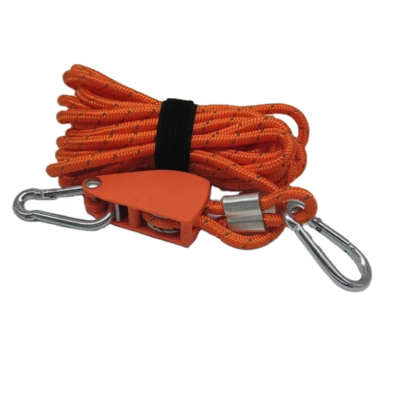 Dia 6mm*5m Outdoor Reflective Windproof Canopy Fixed Rope Warning Windproof Tent Rope