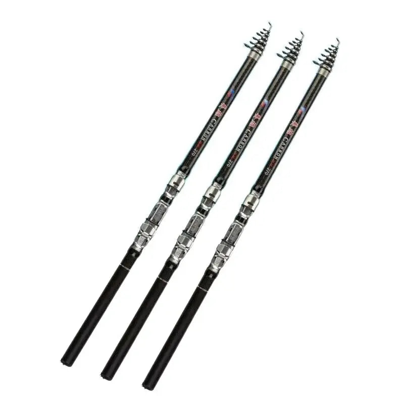 Best Selling 1.8m - 3.6m Carbon Fibre Powerful Ultra-light Offshore Retractable Reel Set and Fishing Rod