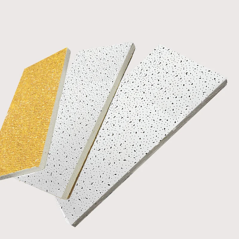 Kente Modern Square 2*2 Damp Resistant Noise Reduction Heat Insulation Smoke Prevention White Eco Friendly Mineral Fiber Ceil