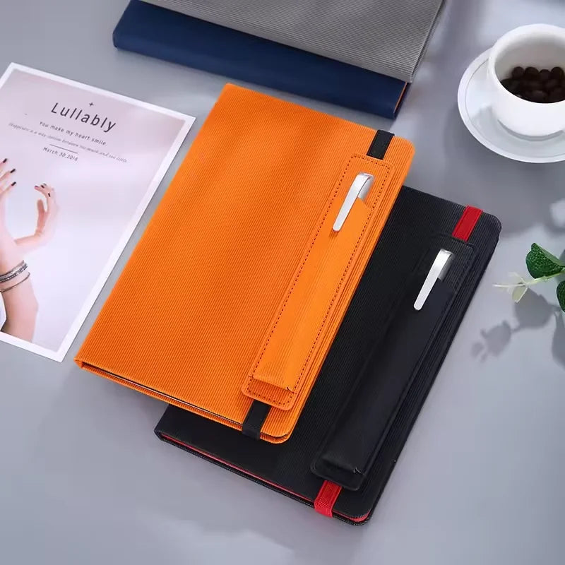New Customizable Logo Hardcover Custom Planners PU A5 Multicolor Business Planner Diary Leather Notebook With Logo