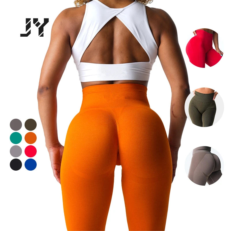 Joyyoung 2024 Brand Oem Gym Compression Leggings Breathable High Waist Yoga Pants Customizable Women's Yoga Leggings