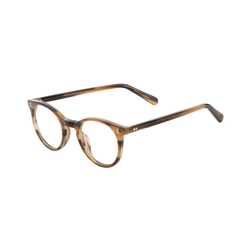 Vintage Acetate Optical Frame Round Eyeglasses Frame Unisex Designer Eye Glasses Frames