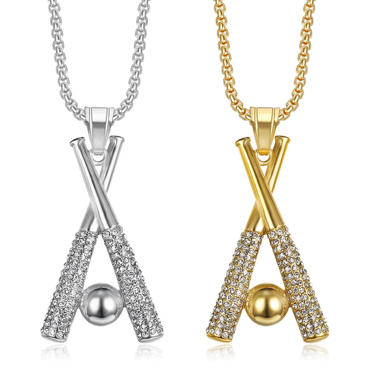 Wholesale of High-end Stainless Steel Diamond-encrusted Pendants Jewelry Couple Accessories and Necklaces