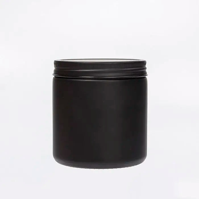 8oz 250ml Luxury Matte Black Glass Candle Jar Candle Vessel with Metal Lid Wholesale Wedding Favors in Bulk Fast Shipment