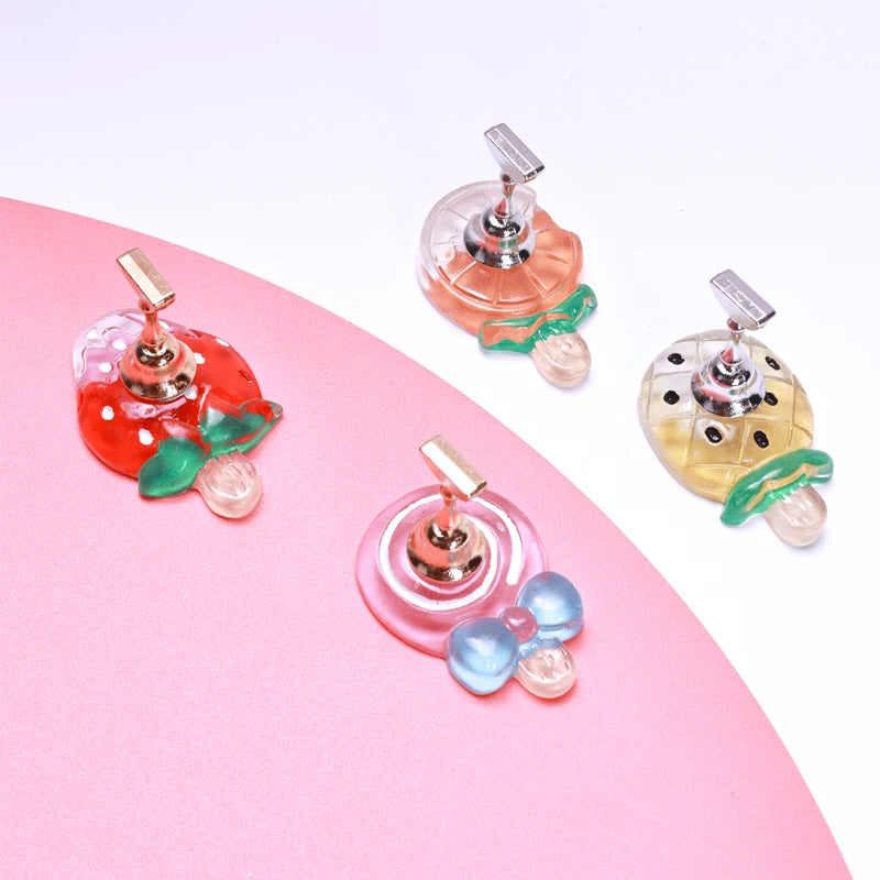 Fruit-Themed Nail Practice Stand Strawberry Pineapple Lollipop Design with  Nail Tip Holder for Gel Art Training & Display