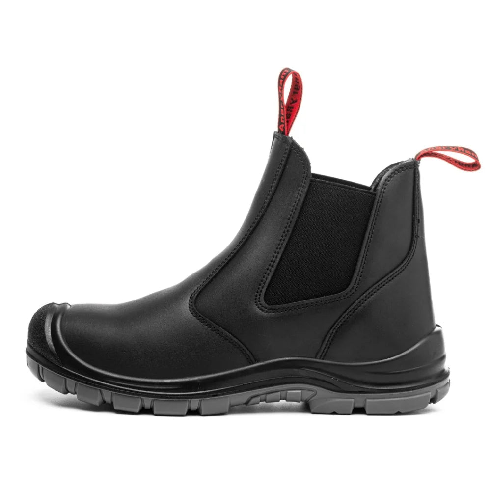 JIANKUN S3 Industrial Warm Snow Boots Oil Resistant Steel Toe Dress Anti-Impact Protective  Non slip Work Shoes for Men  Wome
