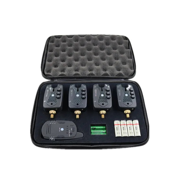 JZH-RF998A 4+1 Two-way Anti-theft Wireless Carp Fishing Bite Alarm