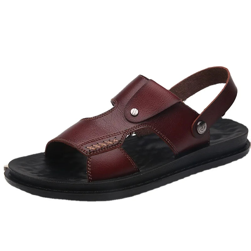 Men's New Fashion Fisherman Platform Outdoor Winter Evergreen Casual Leather Sandals
