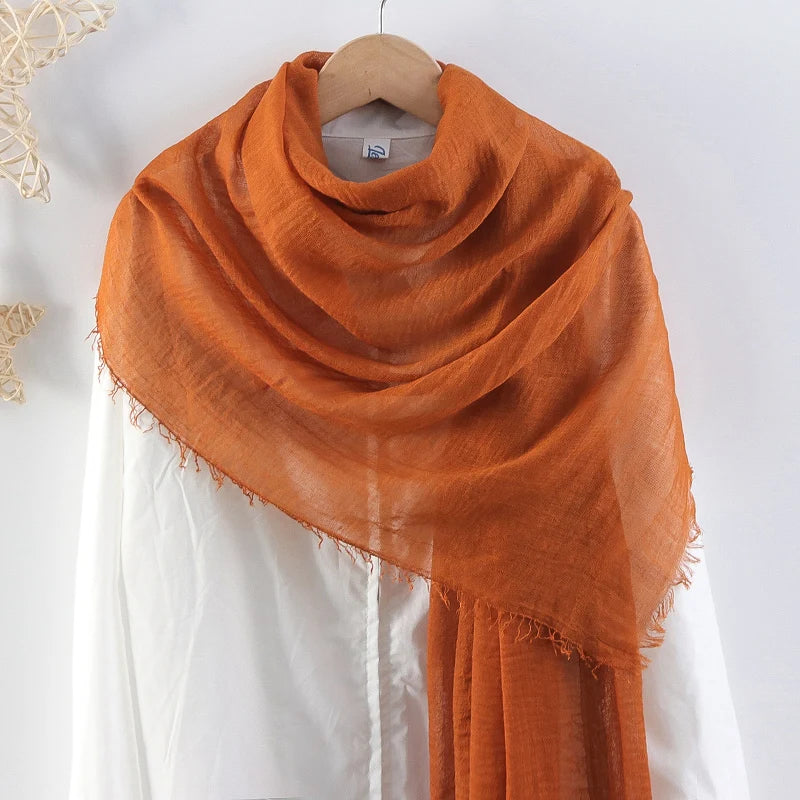New Jersey Hijab Cotton Material Headscarf Muslim Scarf for Women Wholesale Hijab Hijab Musulman