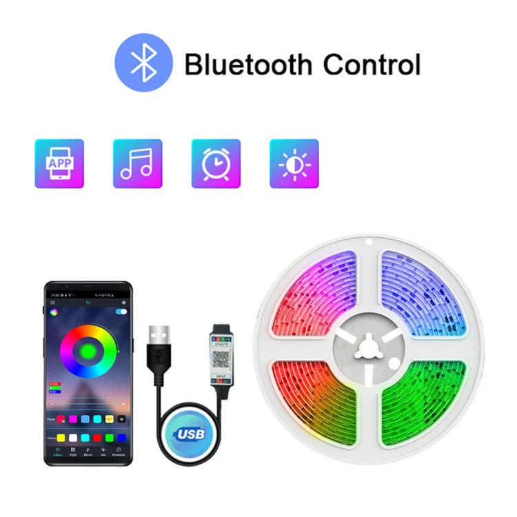 5V USB IP65 Waterproof RGB LED Light Strings 5050 for App Control Smart CCT Plastic Body for TV Back Scene
