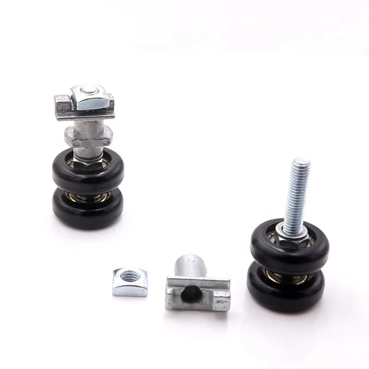 small  POM PA6 nylon runner wheels hanging sliding glass door roller glass window roller bearing in Turkey