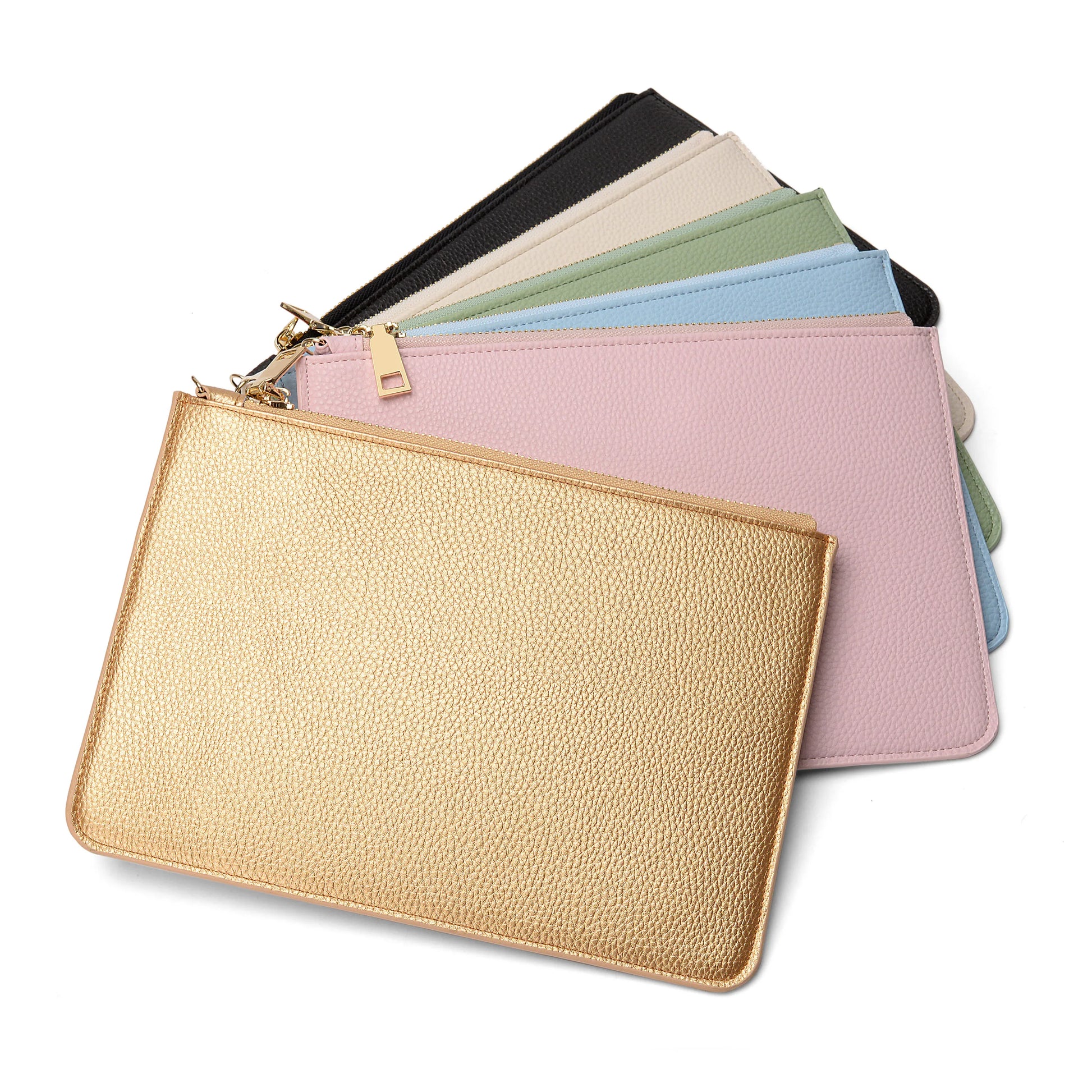 Elegant Litchi Pattern Leather Pochette De Soirée Custom Color Large Clutch Jewelry Bag Women Handheld Bag Wholesale OEM