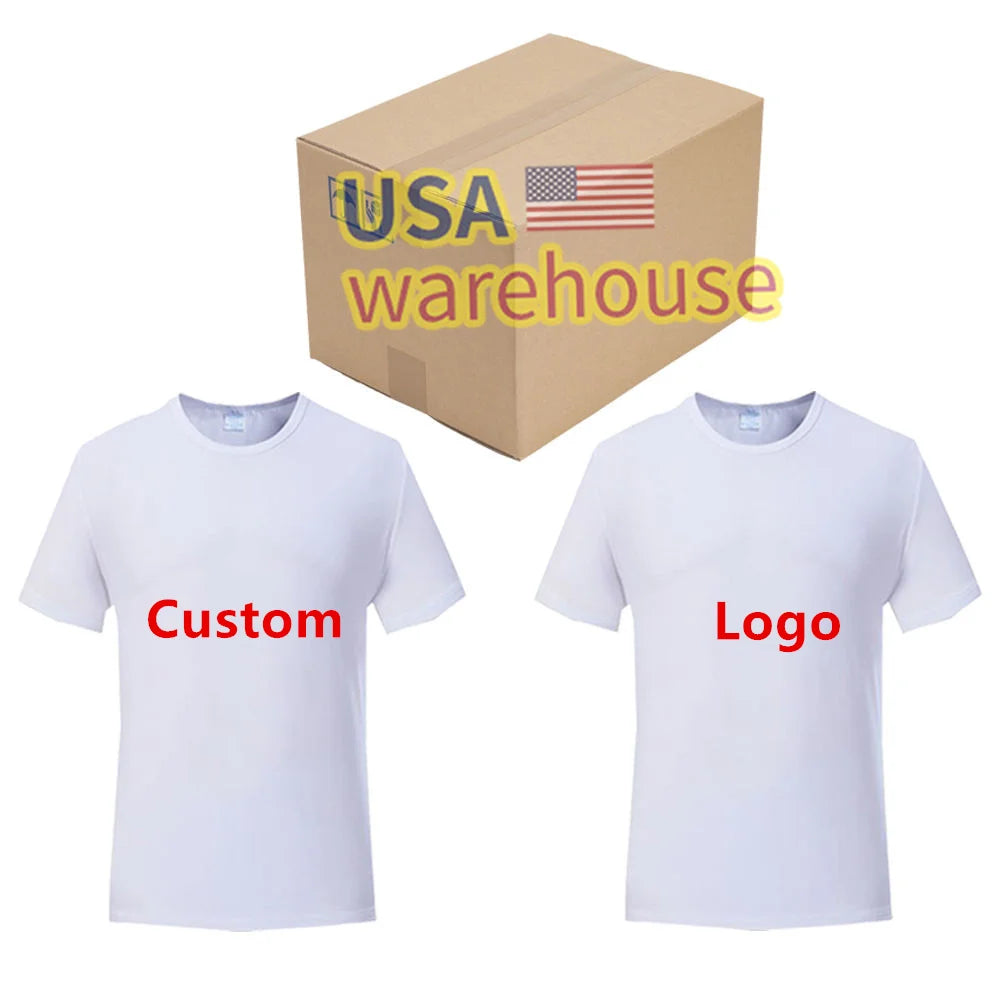 Sublimation Shirts 100% Polyester Cotton Feel US Size Promotional T-shirts Blank Polyester Tshirts Election Sublimation t Shi