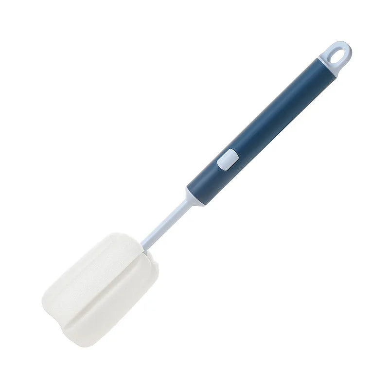 HYRI New Design Sponge Cup Brush Removable Interchangeable Plastic Household Long Handle Bottle Cleaner