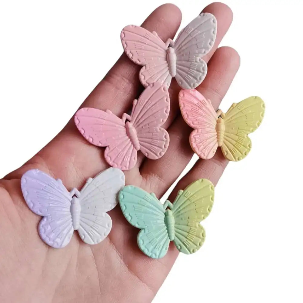 Kawaii Cartoon Gradient Color Butterfly Flatback Resin Cabochon for Phone Deco Parts DIY Accessory Scrapbook