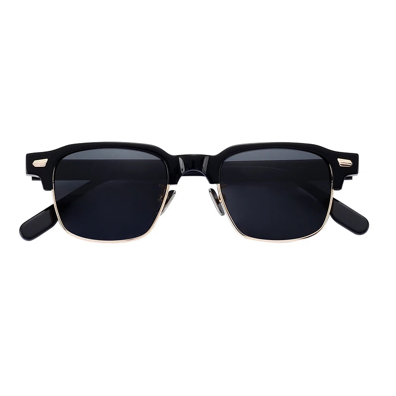 Vintage Square Unisex Luxury Designer Custom Logo Acetate Polarized Sunglasses Pinhui