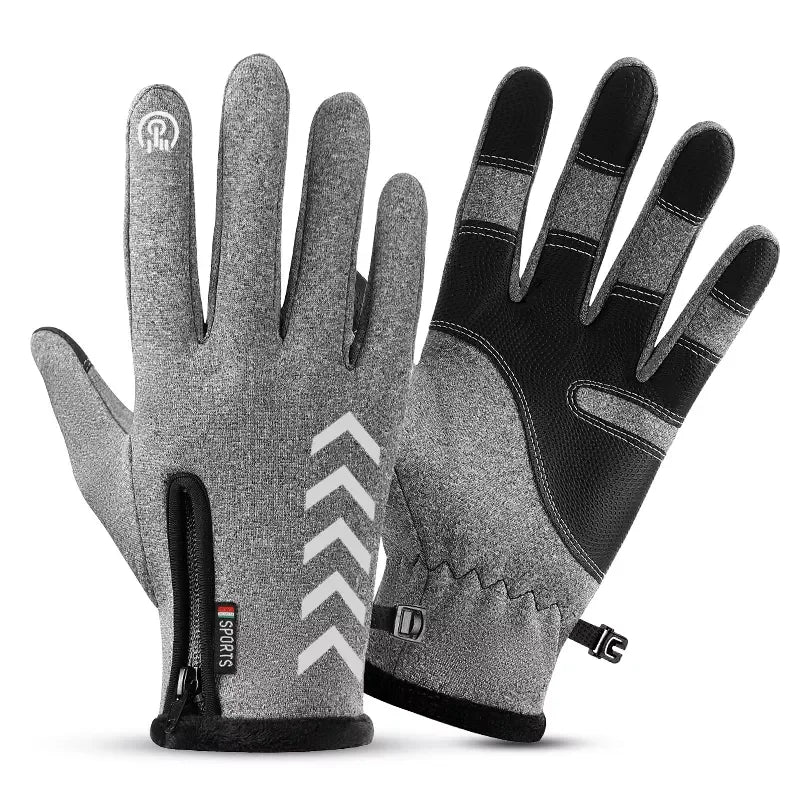 OEM ODM Customized Waterproof Zipper Lined Touch Screen for Outdoor Riding Winter Gloves
