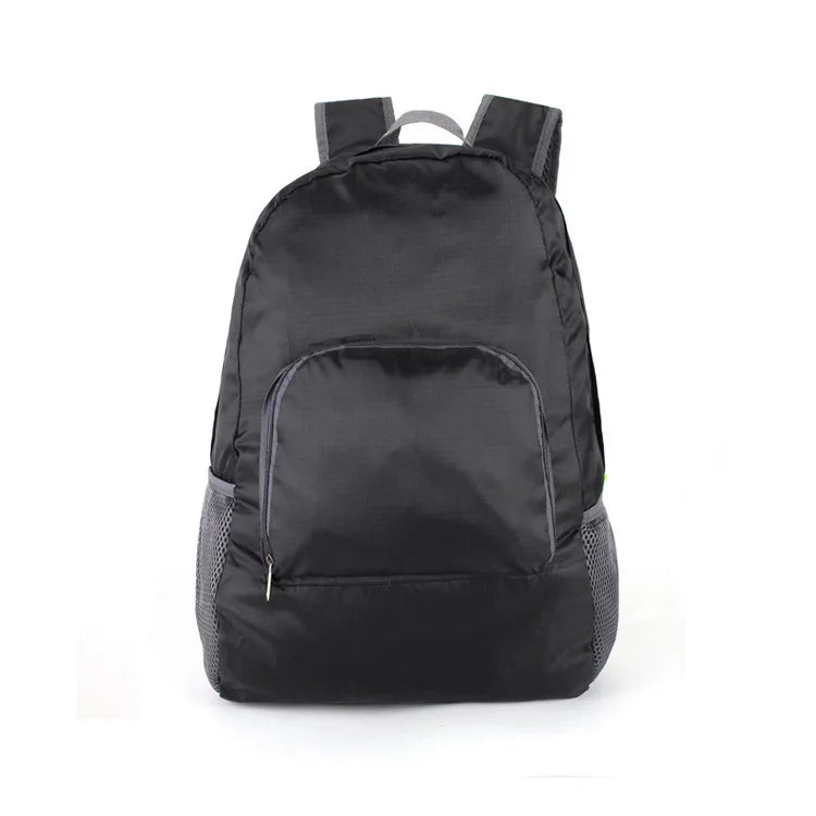 DICHOS Fashion Foldable Outdoor Folding Backpack Waterproof Travel School Bag Skin Bag Advertising Gift Boys Girls Polyester