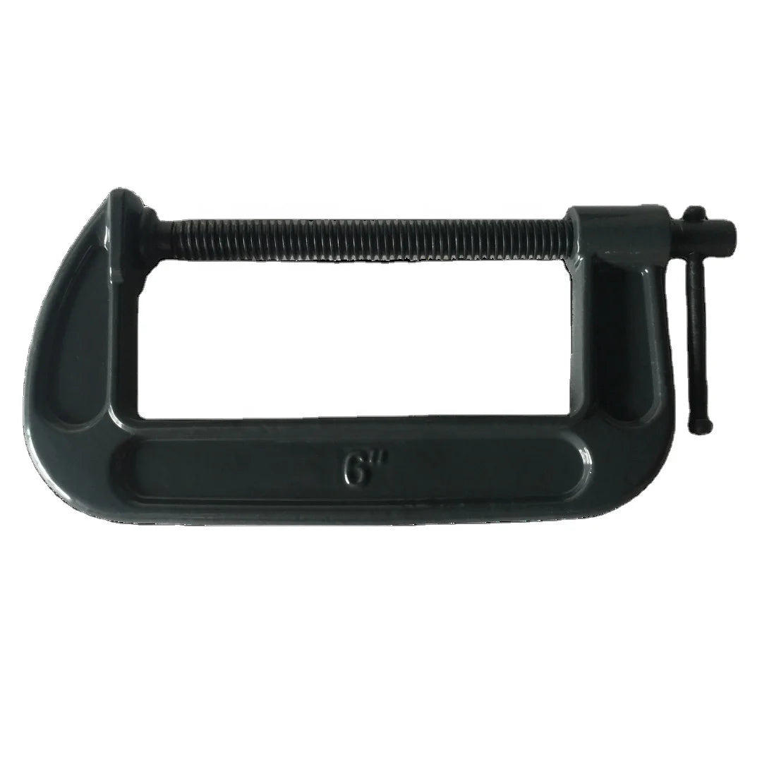 Heavy Duty Industrial Grade C Clamps with Powder Paint Finish for Woodworking Stone Assembly Applications