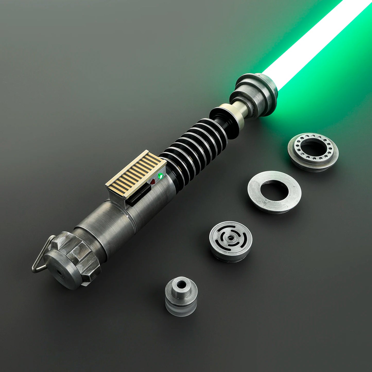 Wholesale Custom Metal Hilt Lightsaber Weathered Luke Force FX Heavy Dueling Smooth Swing Pixel Laser Sword Toy for Cosplay G