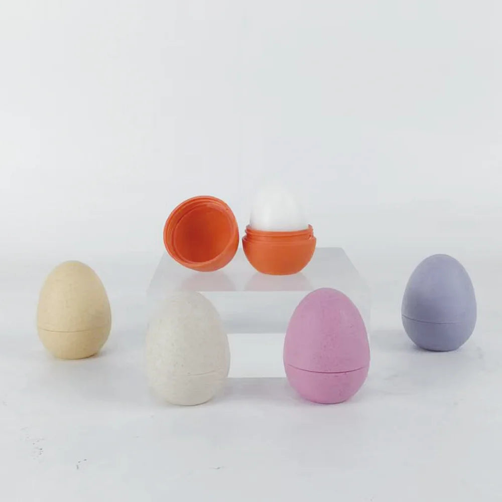 10ml Customize Simple Generous Fashion Reduce Lip Wrinkles Packaging Empty Egg Shape Containers Bottle for Face Cream Lotion
