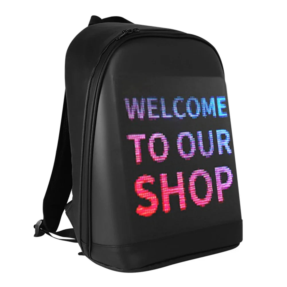 King VisionLed IP65 Waterproof Full Color Dynamic 3D LED Backpack with 4mm Pixel Display for Shopping Mall Promotion