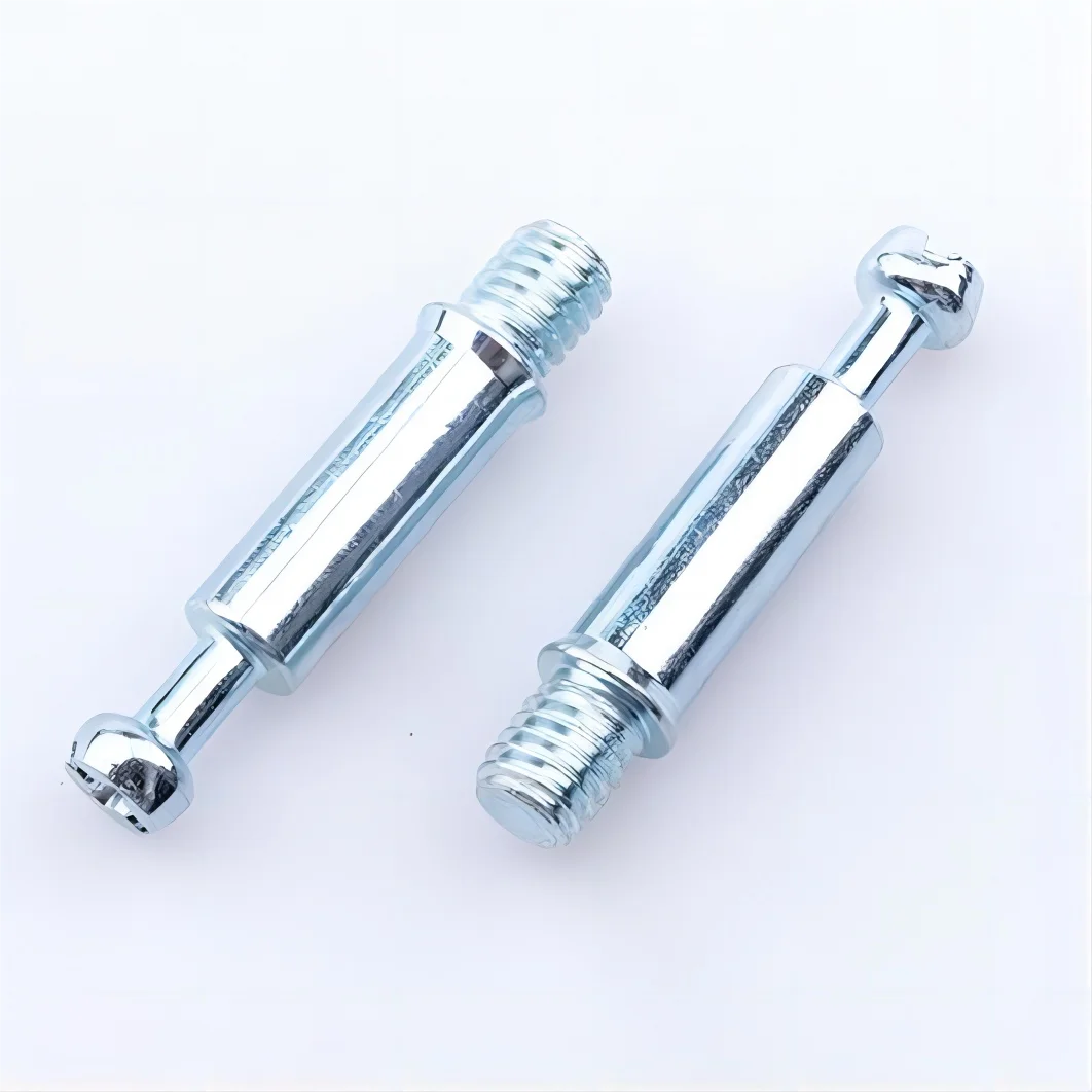 ISO Certified M6*35mm Metric Carbon Steel Zinc Plated Furniture Connecting Cam Dowel Bolt Screw for Cabinet