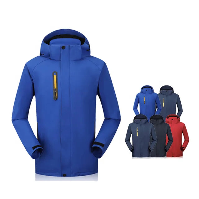 Custom Men's Polyester Reflective Winter Windbreaker Jacket Vintage Waterproof Sports Outdoor Plus Size Men's Jackets With Lo