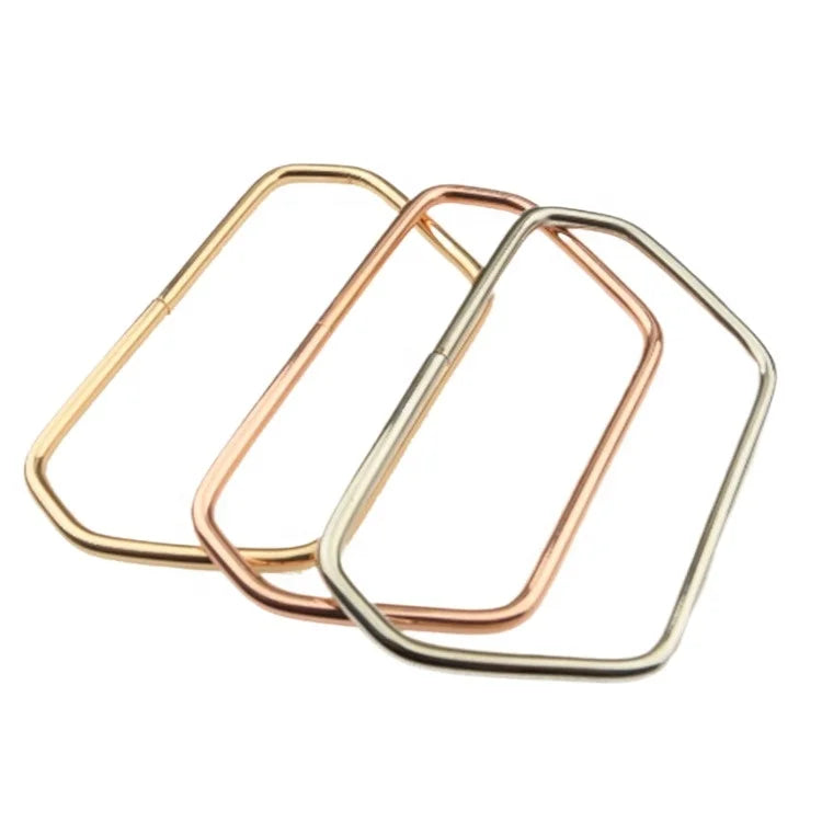 Light Gold Silver Rose Bag Handle Luggage Hardware Accessories Metal Iron Handle Accessories