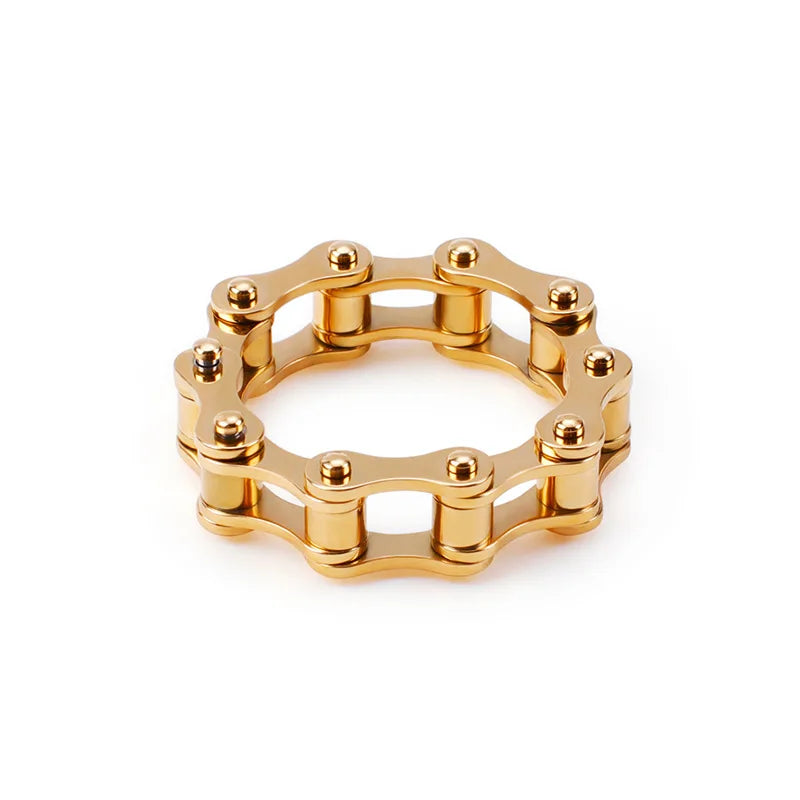 YK New Style Creative Titanium Steel Jewelry Personalized Motorcycle Men's Chain Fashion Jewelry Rings Wholesale