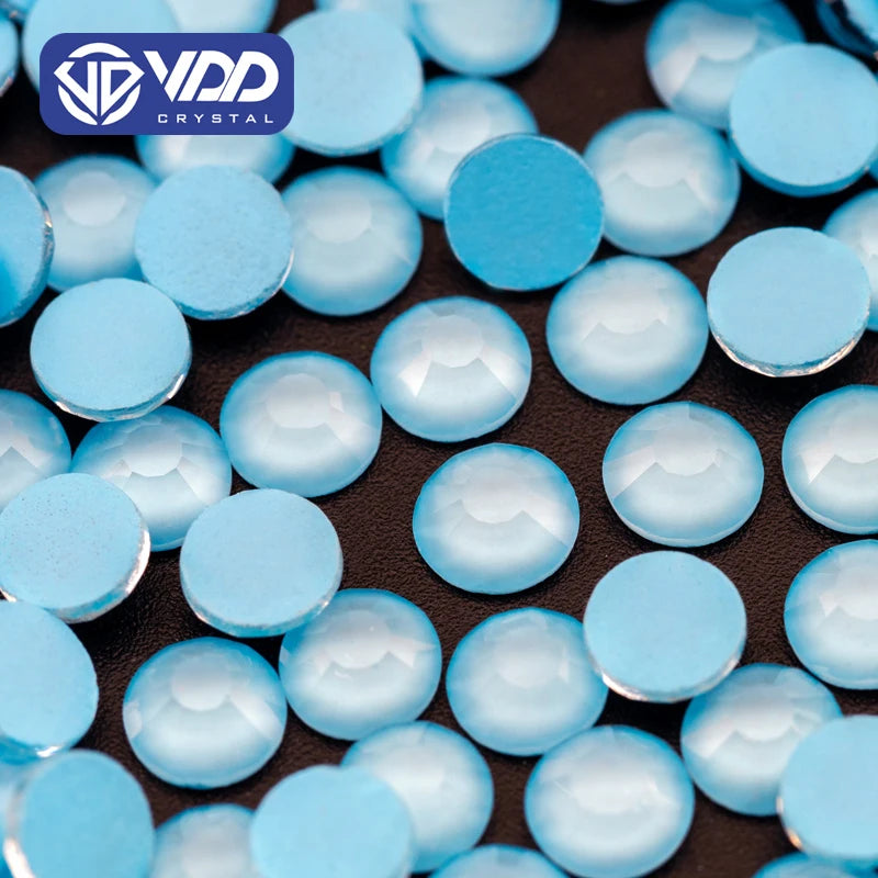 VDD 323 Rococo-Lt.Blue SS6-SS30 Glass Rhinestones Crystal Flat Back Glitter Strass Stones Nail Art DIY Crafts Decorations