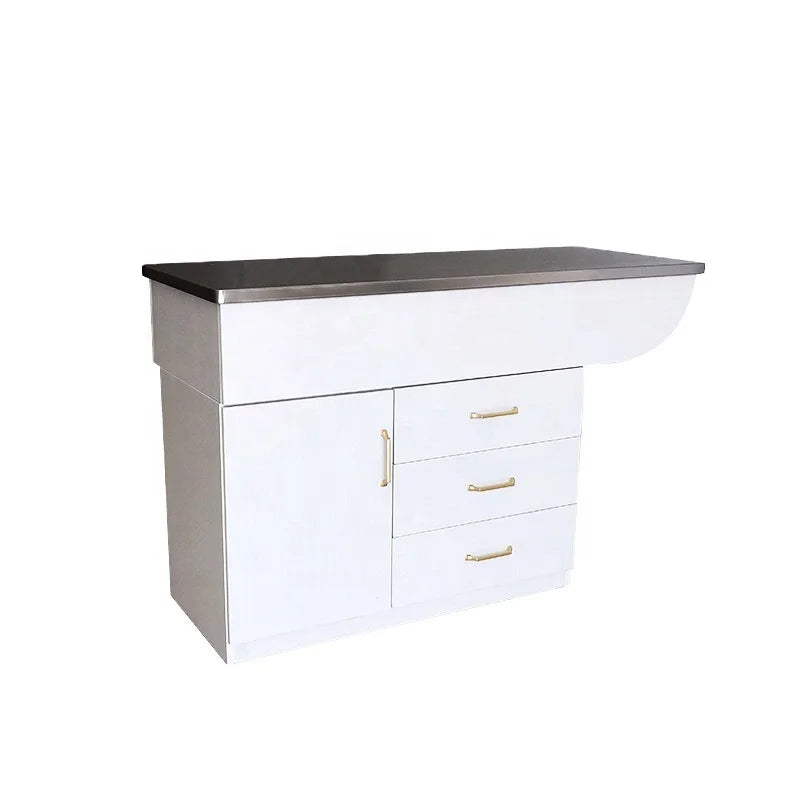 LIZE PET Best Price Wooden Frame Dry Pet Disposal Exam Table for Vets for Dog Diagnostics and Surgical Instruments