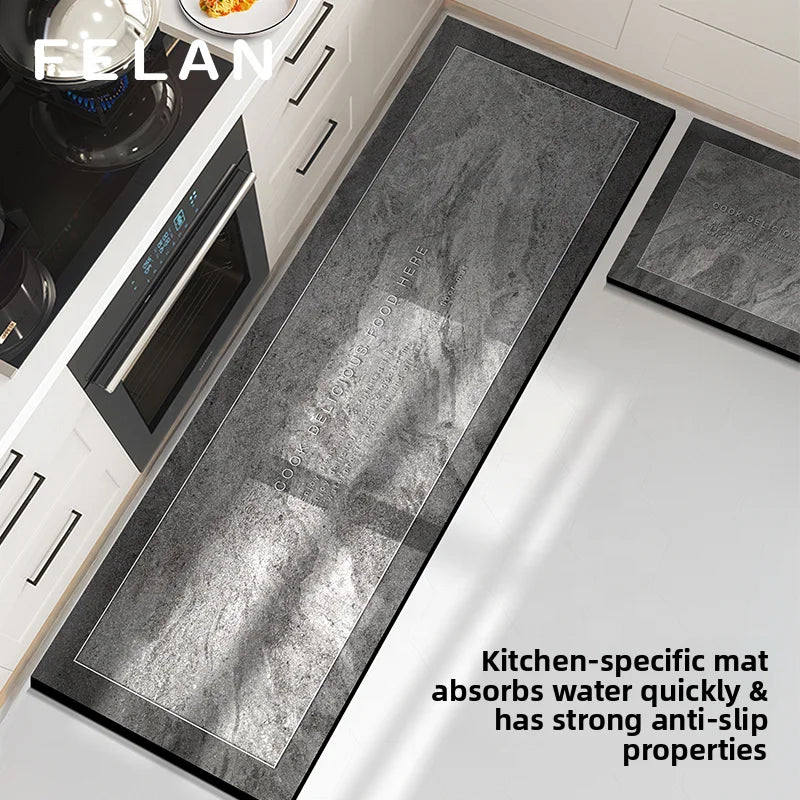 Kitchen Mat Nonslip Belgian Polyester Manufacturer Tapis De Cuisine Easy Clean Washable 2 Piece Set Kitchen Rugs