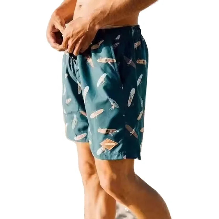 Factory Customized Quick Dry Swim  Men's Shorts Cool Boys  Board Shorts Casual  Polyester Men's Swimwear Beachwear Casual Wea