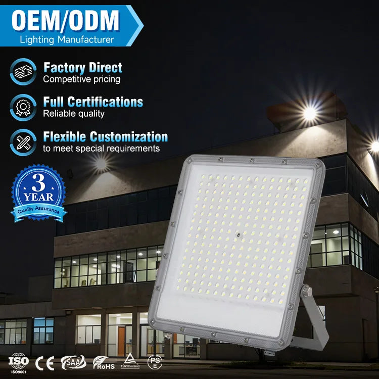 Toq Quality Die Cast Aluminum Stadium Led Floodlights Ip66 Waterproof Outdoor 30w 50w 100w 150w 200w 300w 400w Led Flood Ligh