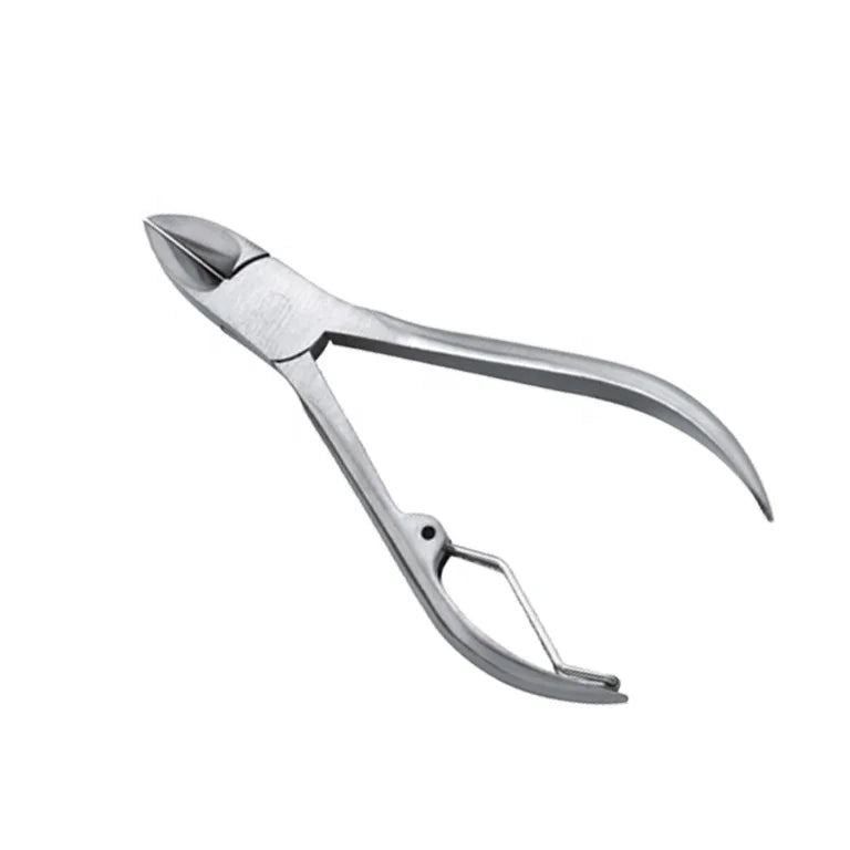 Professional Stainless Steel Finger Nail Cuticle Nipper 15mm Jaw Opening Sharp Blade Durable Design Thick Nails Flat Shape