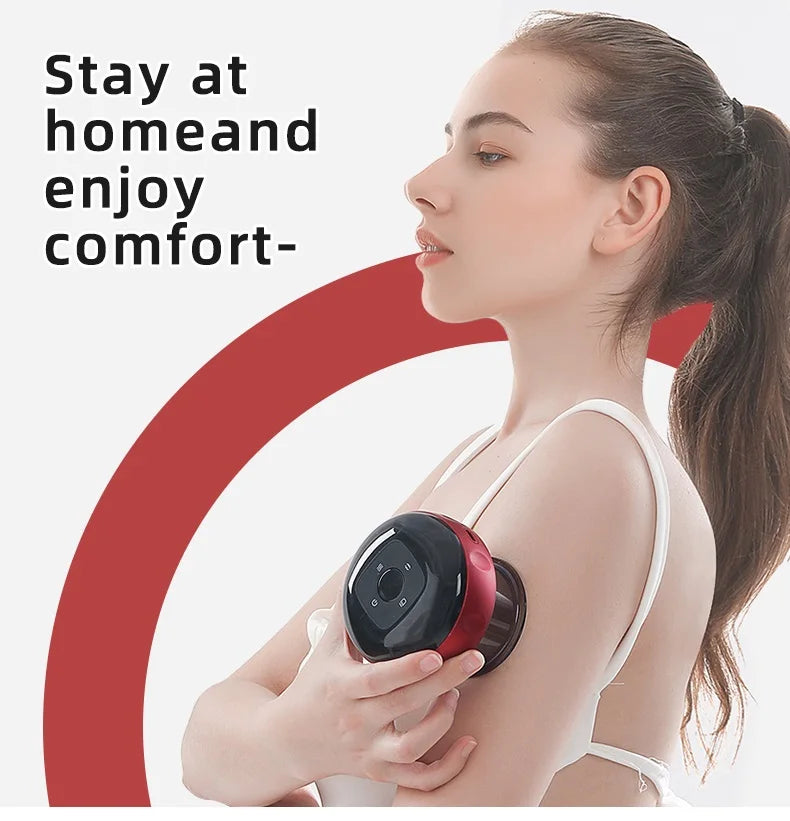 SWIDA Smart Electric Guasha Device Red Light Therapy Cupping Massager Set ABS Suction Heat Cups Beauty Personal Care Product