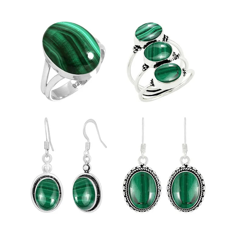 Dongguan Aita Wholesale 18x13mm Oval Cabochon Malachite Stone Loose Gemstones for Jewelry Making