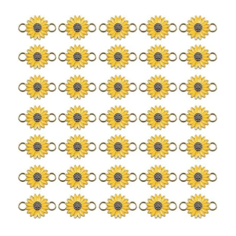 Alloy Daisy Pendants Jewelry Making Dangle Pendants for DIY Crafting Earring Necklace Anklet Bracelet