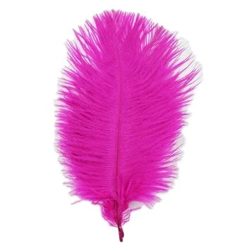 High Quality 6-8-Inch Pink Fluffy Ostrich Feathers 15-20cm Natural Crafts for Party Supply Decorations Dyed Pattern